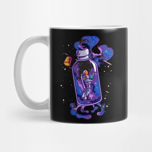 Science Day Astronaut Bottle Space Day Celebration Galaxy Planets Meteorites Mug